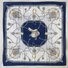 Paolo Gucci Handkerchief Bandana Scarf 100% Cotton Classic Equestrian Theme NEW