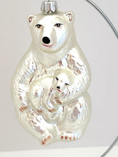 Blown Glass Jumbo Polar Bear