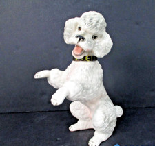 RARE Signed Wien Keramos Austria Large Standard Poodle Sitting 