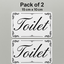 2 x Sticker Toilet  Door Sign