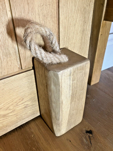 Solid oak doorstop rustic - oak,