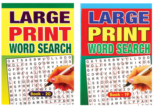 Wordsearch books a5 - books, large