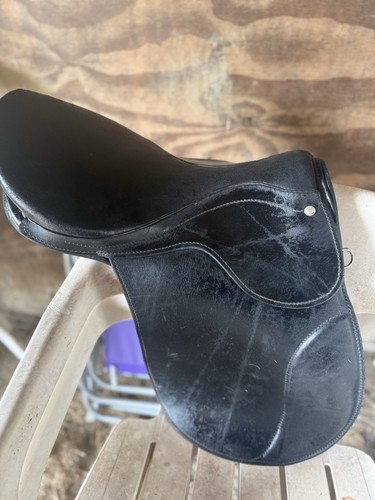 Black leather pony - black,