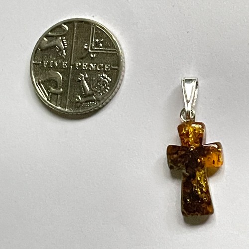 Baltic amber cross - baltic,