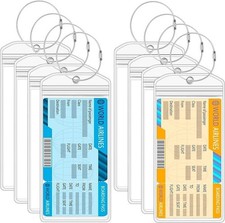 8 Pcs Cruise Luggage Tag Holder Compatible with P&O, Princess, Carnival, MSC
