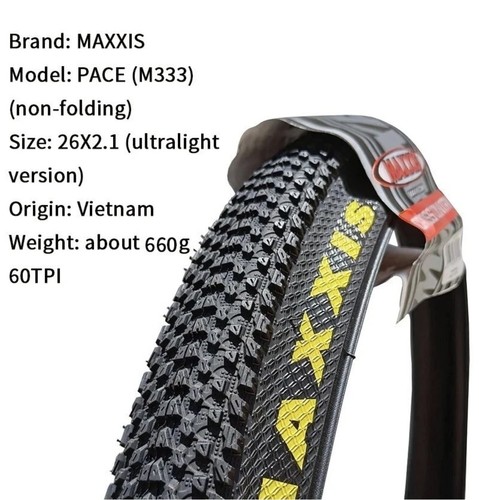 Maxxis pace 26x2 mtb tyre - 26x2.1,