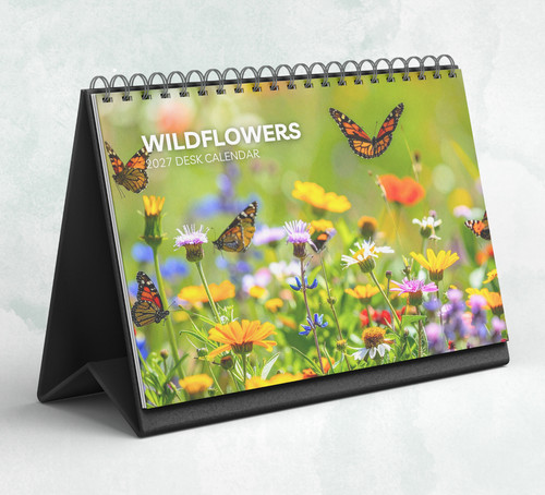 Wildflowers desk calendar - wildflowers,