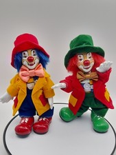 Vintage Porcelain Doll Clowns