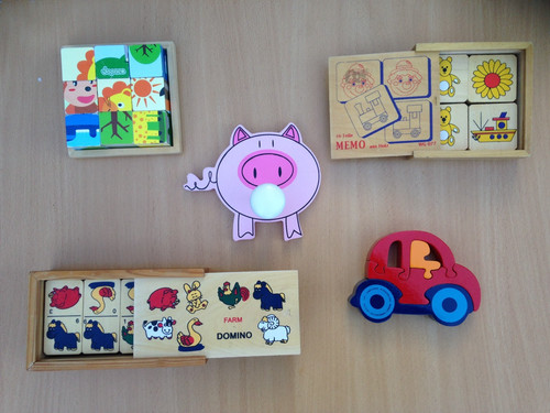 Wooden toys puzzles farm - x,