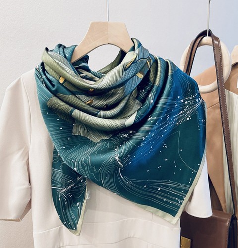 100 mulberry silk scarf in - mulberry,