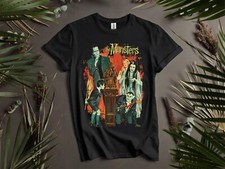 The Munsters Poster Horror T-shirt T shirt Men Women Unisex Tshirt K979