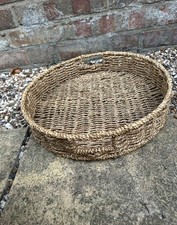 Round woven seagrass Tray/basket