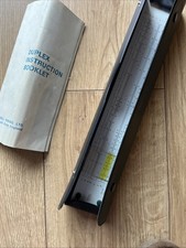 blundell sliding scale duplex rule with case