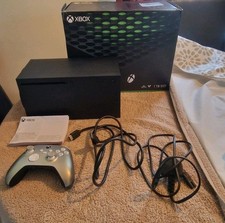 Xbox Series x Black Console 1TB with Controller, Cables, and Original Box