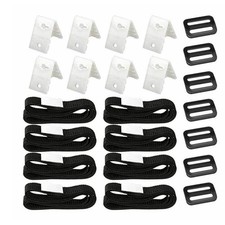 Solar Cover Reel Attachment Kit Straps Blanket for In-Ground Swimming Pool c