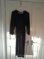 H&M Size S Black Sequin Dress