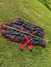 5ft6 cleaned medium cosy pony Robinsons stable rug standard neck cotton lined