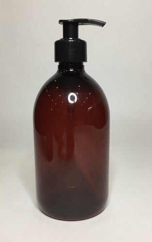 500ml pet plastic amber round - plastic,
