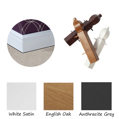 Plastic skirting board pvc - plastic,