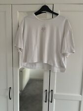 Pink Soda Sport White Crop Top