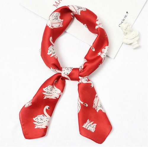 Women girl satin red swan - women,
