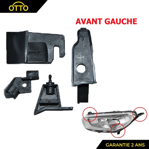 Headlight repair clips support - repair,