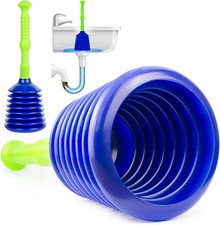 Luigis Sink and Drain Plunger for Bathrooms, Kitchens, Sinks, Baths and Showers