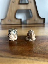 Pair Of Vintage Wade Whimsies ‘Bronti’ Dinosaurs Flintstones ?