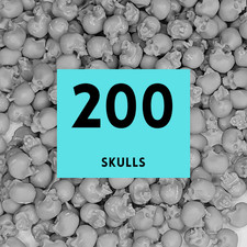 200x 3D Resin Printed Skulls