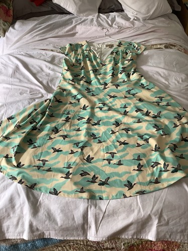 Lindy bop blue cream - blue, cream,