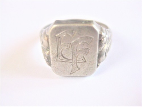 Antique signet ring silver - ring,