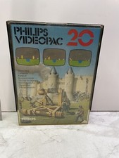 Vintage Philips Videopac 20 Stone Sling Game Complete Case & Manual 1980