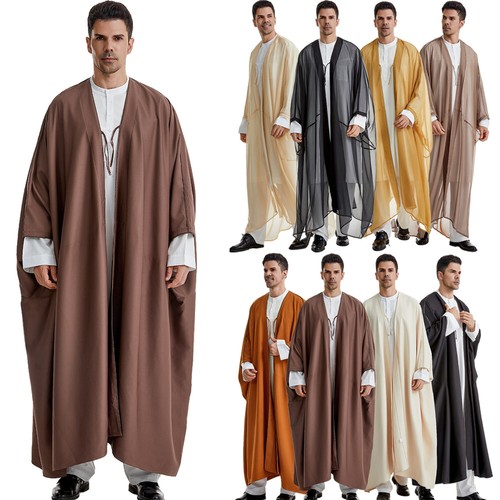 Men muslim open kimono - men, kaftan