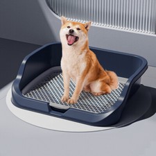 Pet Dog Toilet Indoor Restroom Training Dog Puppy Potty Pad Loo Tray Portable