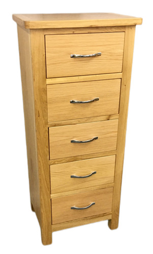 Oak drawer narrow chest - drawer,