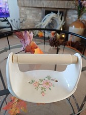 Vintage Fine Bone China Toilet Roll Holder