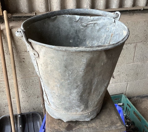 Vintage galvanised riveted - galvanised,