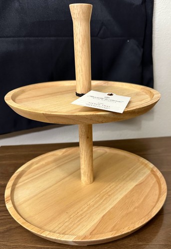 Tier wood serving tray - serving,
