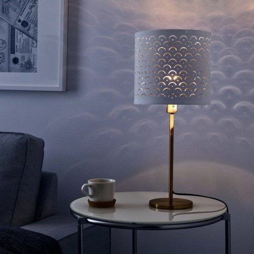 Ikea nymo white brass - brass, 9”