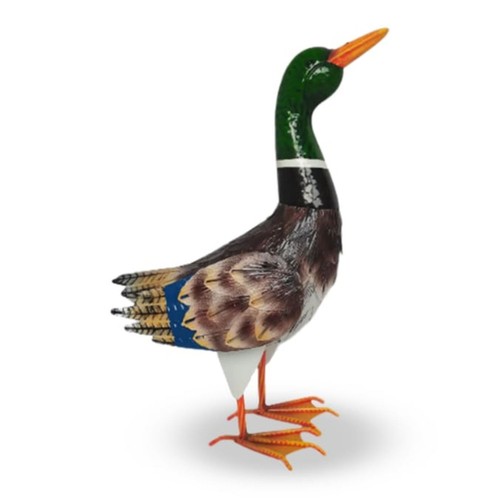 Metal ornamental duck outdoor - metal,