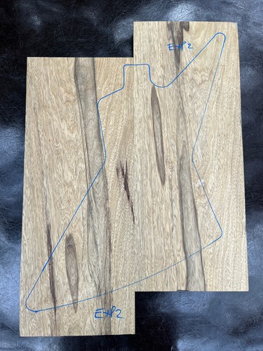 Black limba korina 2 piece - black, 2-piece
