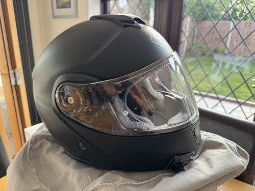 Shoei neotec matt black - black, flip