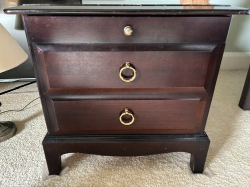 Pair stag minstrel mahogany - of,