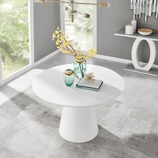 Palma white high - gloss, round
