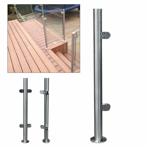 Glass balustrade railing posts - glass,