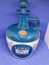 Vintage Ceramic Lambs Navy Rum Decanter 750ml Empty