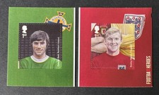 GB 2013 MNH Football Heroes Self Adhesive Stamps  SG3475 3476 George Best Bobby