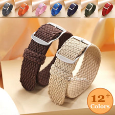 Nylon Watch Strap Perlon Woven One Piece Replacement Band 18mm 20mm 22mm UK