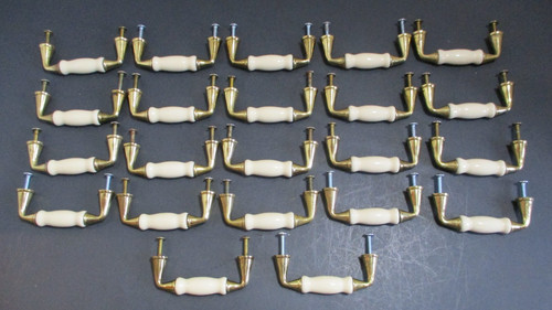 Vintage drawer pulls goldtone - pulls,