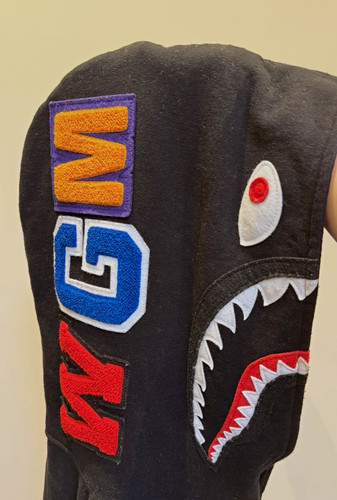 Bathing ape bape black shark - a,